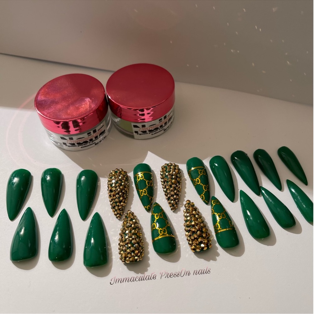 Authentic custom press on nails